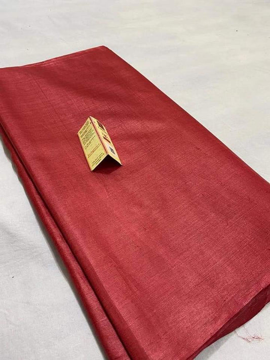 Pure Desi Tussar Handloom Fabric | Azo-Free Dyed | 45 Inch Width