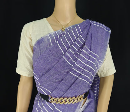 Kattan Silk Striped Sequence Saree.