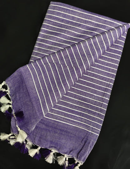Kattan Silk Striped Sequence Saree.
