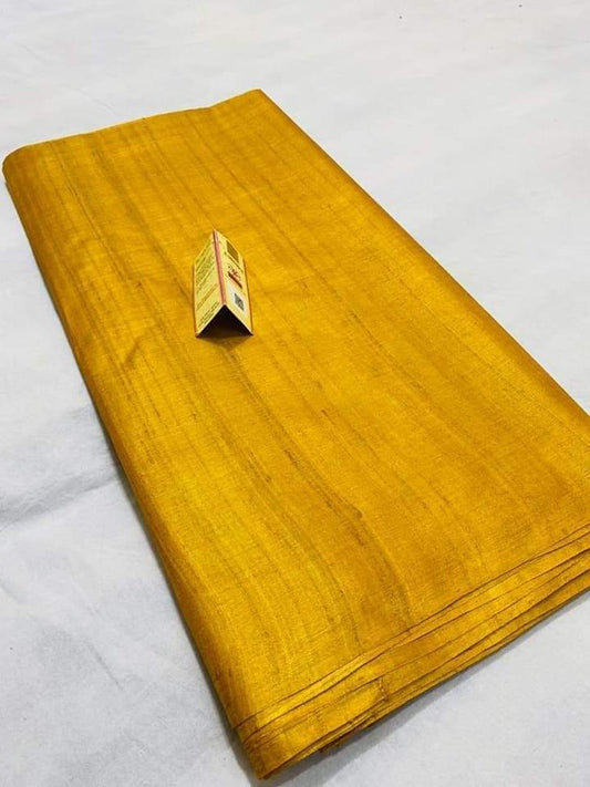 Pure Desi Tussar Handloom Fabric | Azo-Free Dyed | 45 Inch Width