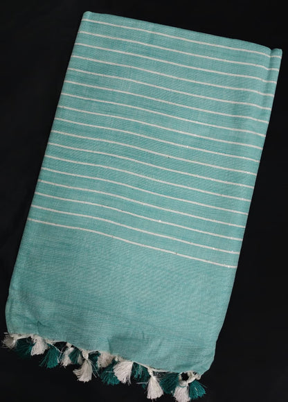 Kattan Silk Striped Sequence Saree.